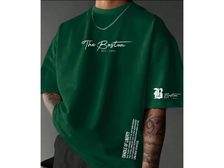 MENS BAGGY T SHIRT - GREEN