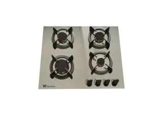 WILSONIC 4 BURNER COOKER MIRROR GLASS GAS TOP HOB-8004MR