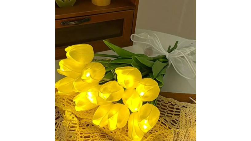 10pcs-tulip-flowers-lamp-white-yellow-roses-yellow-colour-glowing-battery-used-big-2