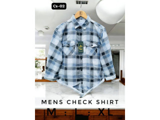 CHECK SHIRTS - LIGHT BLUE