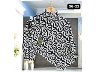 PRINTED HAWAIN SHIRTS - BLACK & WHITE