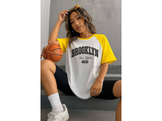 RAGLAN OVERSIZED UNISEX BAGGY - YELLOW