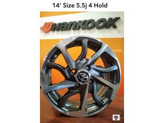 14'' INCH - 4 HOLD ALLOY WHEEL