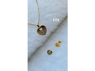 ELEGENT STAINLESS STEEL JEWELLERY SET