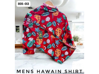 STUNNING PRINTED HAWAIN SHIRT - RED