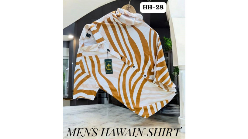 stunning-printed-hawain-shirt-brown-white-big-0
