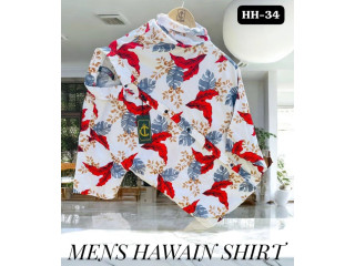 STUNNING HAWAIN SHIRT - RED & WHITE