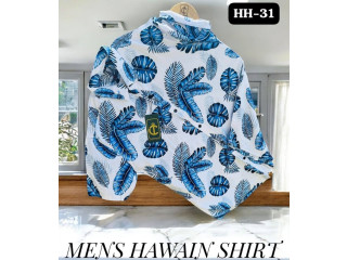 STUNNING HAWAIN SHIRT - BLUE & WHITE