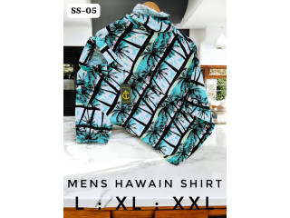 ELEGANT HAWAIN SHIRT - LIGHT BLUE