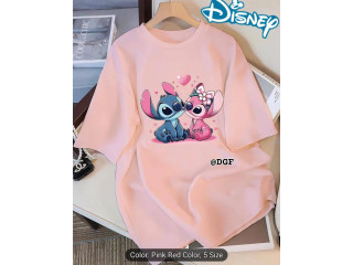DAZZLING PRINTED T SHIRT - PINK