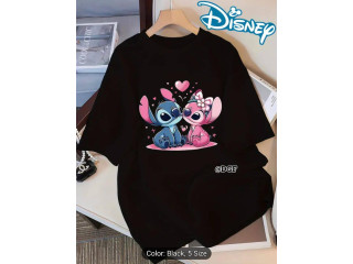 DAZZLING PRINTED T SHIRT - BLACK