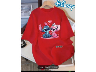 DAZZLING PRINTED T SHIRT - RED