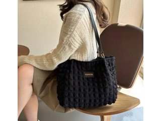BLACK DESIGN WOMEN'S HANDBAG