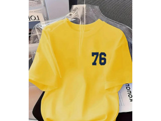 YELLOW DESIGN T SHIRT