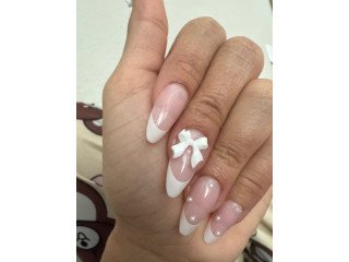 FAKE NAILS WITH STICKER GLUE FOR LADIES