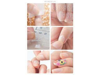 NAILS WITH STICKER GLUE