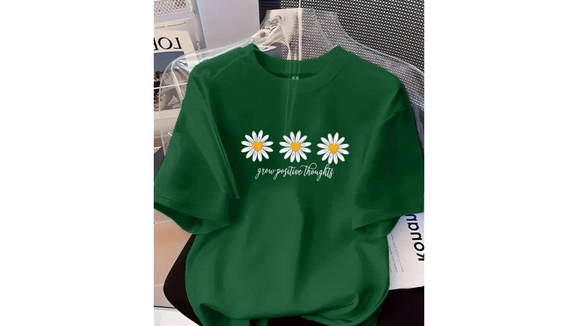 dark-green-tee-with-floral-print-big-0