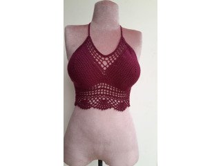 HANDMADE CROCHET CROP TOP AVAILABLE
