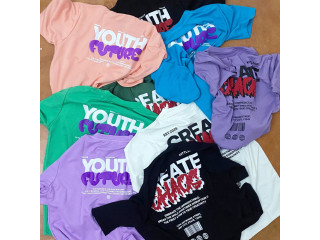 PUFF PRINT UNISEX T- SHIRTS AVAILABLE HERE