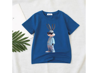 BLUE PRINTED DESIGN T SHIRT DESIGN
