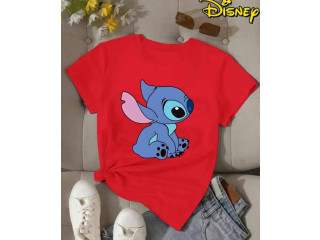 RED COLOR CASUAL T SHIRT LADIES