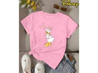 CASUAL T SHIRT WITH PINK COLOR
