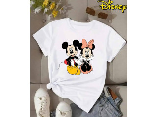 WHITE COLOR T SHIRT WITH LADIES