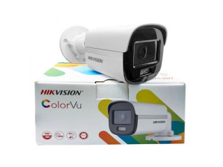 HIKVISION 2MP COLORVU BULLET CAMERA WITH MIC:DS-2CE10DFOT-PFS