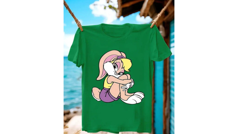 green-print-casual-tee-with-ladies-big-0