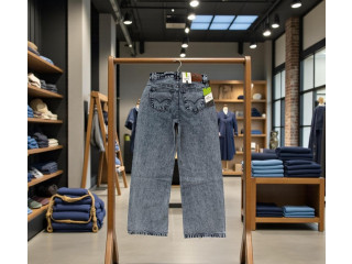 LADIES WIDE BAGGY DENIM