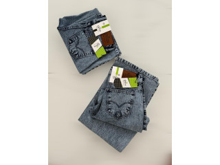 LADIES WIDE BAGGY DENIM