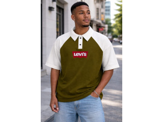 POPCORN TWO TONE COLLAR T-SHIRT