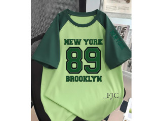 CASUAL TEE WITH 89 NUMBER PRINT