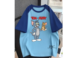 TOM AND JERRY PRINT T SHIRT FOR SALE