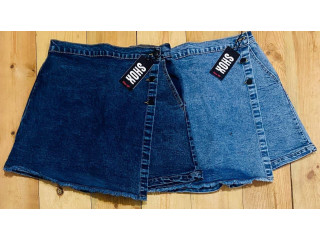 LADIES DENIM SHORT SKIRT