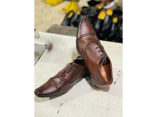 COFFEE BROWN OFFICE SHOES - MEN