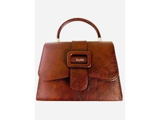 DARK BROWN COLOR LADIES HAND BAG - IMPORTED