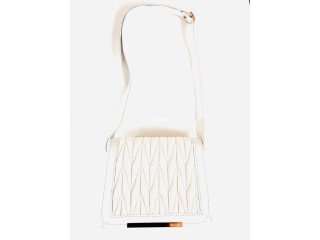 WHITE COLOR LADIES SMALL HAND BAG - IMPORTED