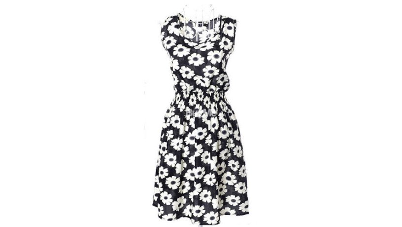 women-floral-printed-sleeveless-dress-black-sale-big-2