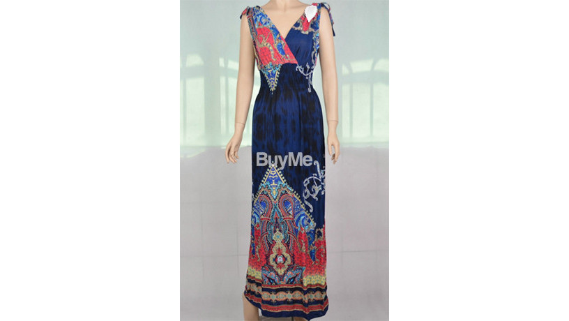 womens-bohemian-sleeveless-v-neck-long-dress-big-0