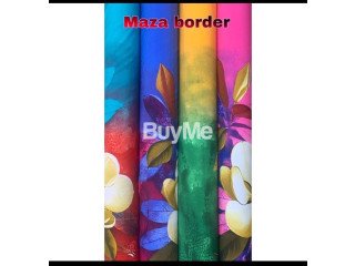 Maza Border Dress Material