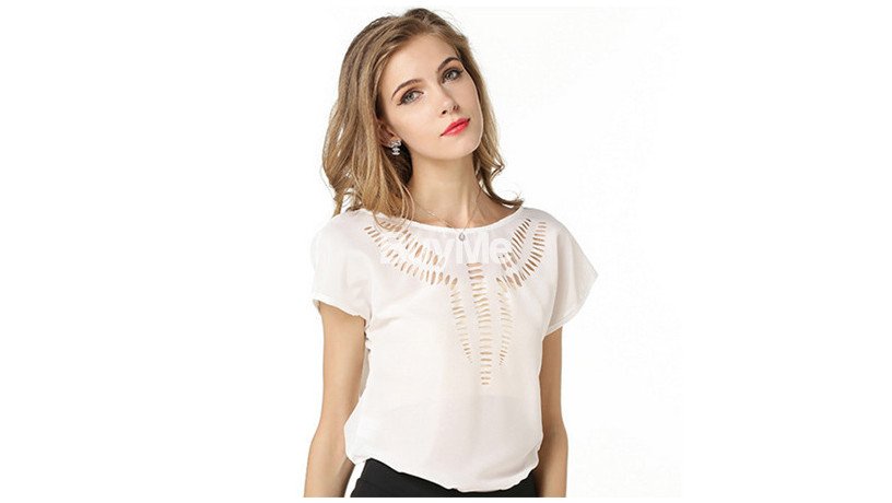 womens-chiffon-hollow-blouse-top-big-0