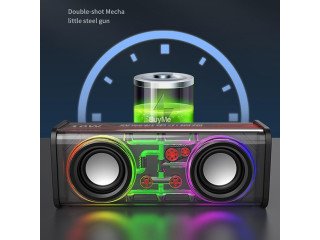 V8 TRANSPARENT RGB-LIGHT BLUETOOTH SUBWOOFER SPEAKER