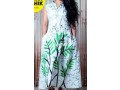 bathik-voil-dress-frock-material-dark-green-colour-small-1