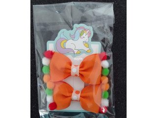 HAIR CLIPS FOR KIDS - ORANGE