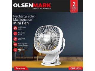 RECHARGEABLE MULTIFIUNCTION MINIFAN