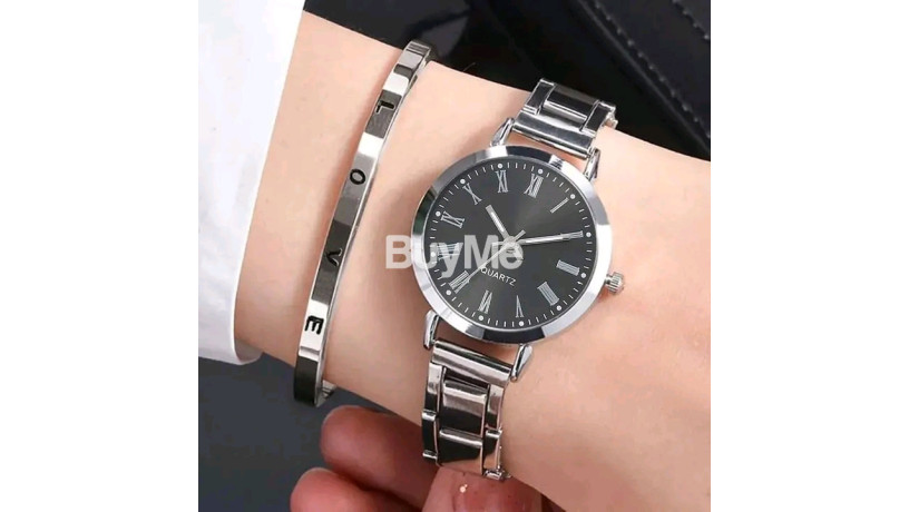 silver-colour-ladies-watch-with-bangle-big-0