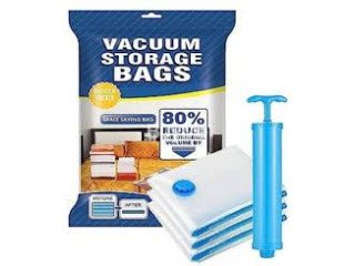 VACUUM STORAGE 5 BAGS WITH HAND PUMP