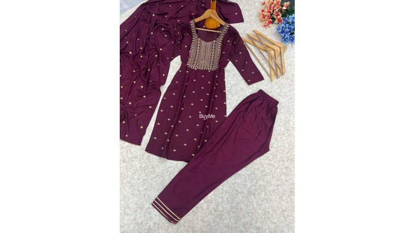 new-reyon-beautiful-suit-set-and-dupatta-magenta-big-1