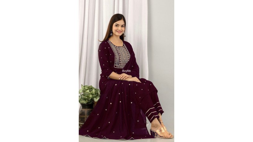 new-reyon-beautiful-suit-set-and-dupatta-magenta-big-0